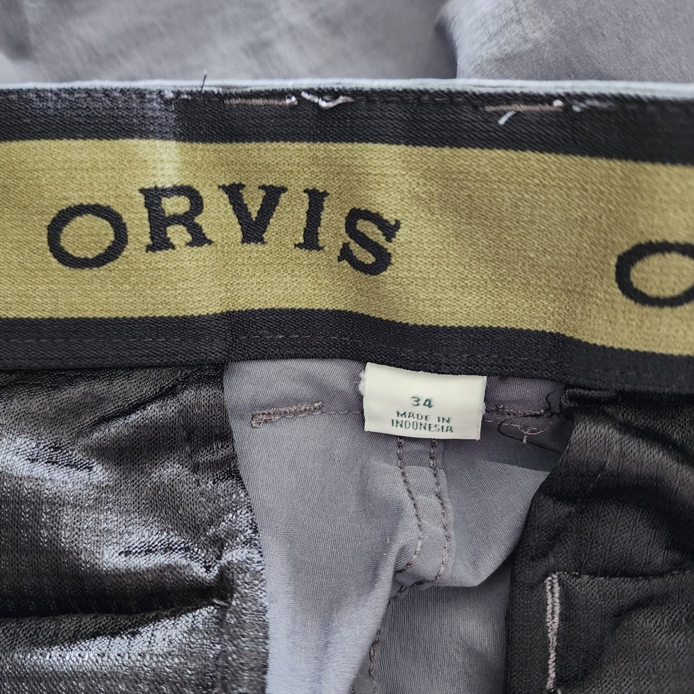 Orvis Tech Cargo Shorts gray mens size 34 - Picture 3 of 7